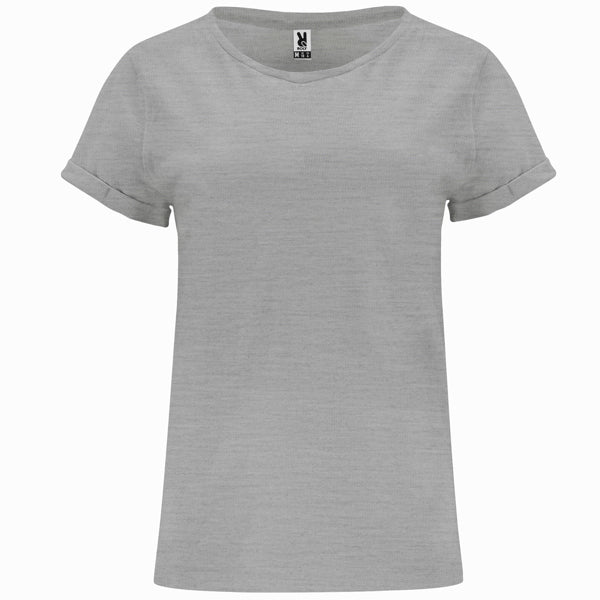 CIES Damen-T-Shirt – Rollup-Ärmel und Baumwollkomfort für den DTF-Druck