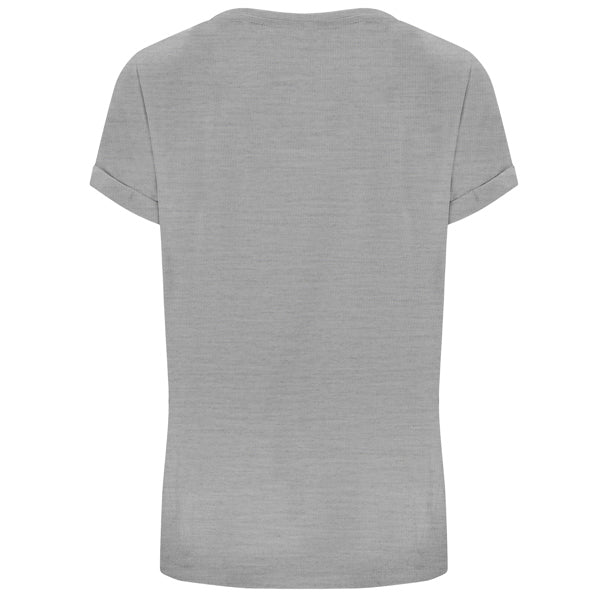 CIES Damen-T-Shirt – Rollup-Ärmel und Baumwollkomfort für den DTF-Druck