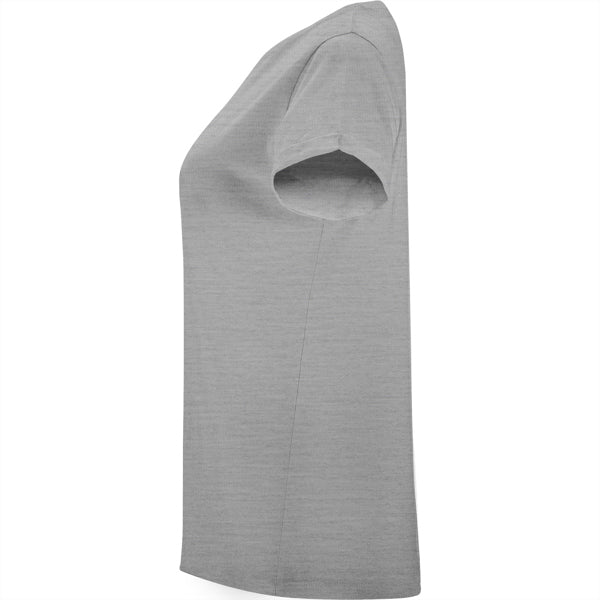 CIES Damen-T-Shirt – Rollup-Ärmel und Baumwollkomfort für den DTF-Druck