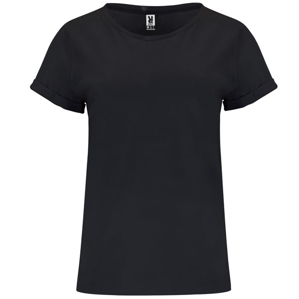 CIES Damen-T-Shirt – Rollup-Ärmel und Baumwollkomfort für den DTF-Druck