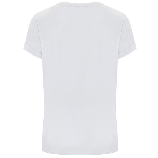 CIES Damen-T-Shirt – Rollup-Ärmel und Baumwollkomfort für den DTF-Druck