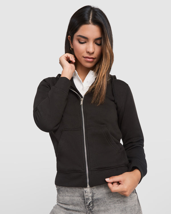 VELETA Damen-Sweatjacke – Stilvolle Kapuzensweatjacke für DTF-Druck