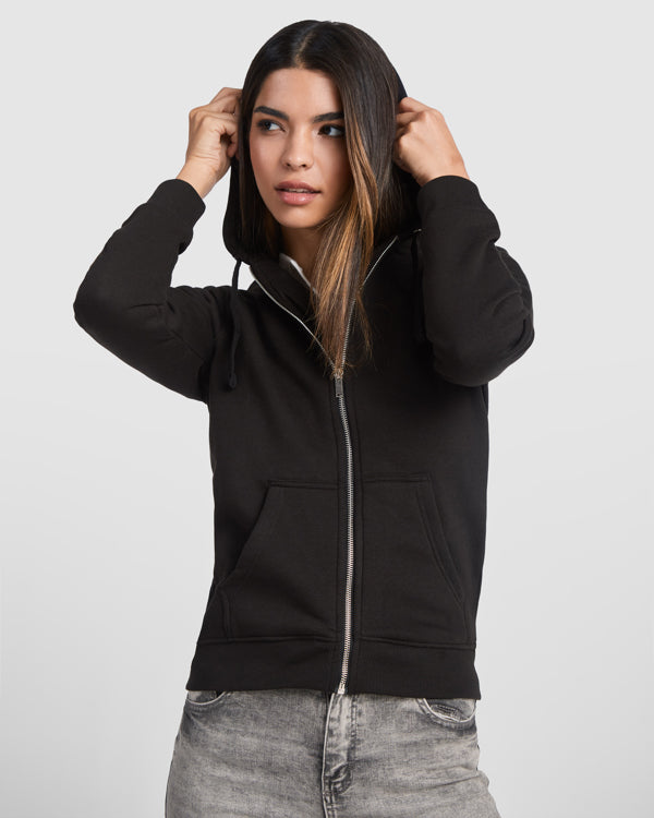 VELETA Damen-Sweatjacke – Stilvolle Kapuzensweatjacke für DTF-Druck
